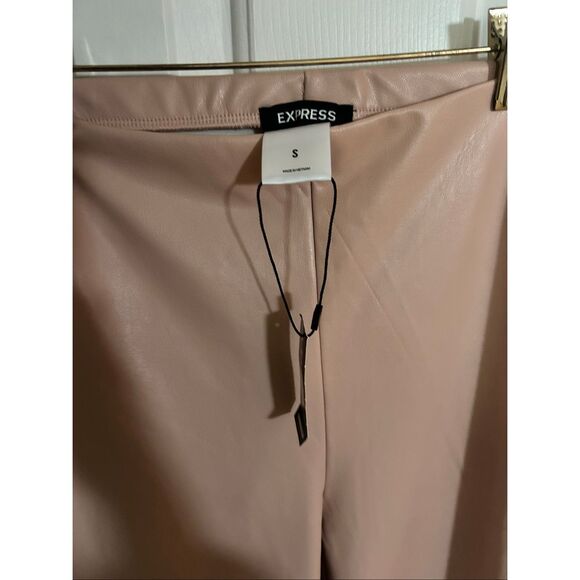 Express light pink high rise size small faux leather NWT - Picture 4 of 6